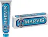 A tube of Marvis Aquatic Mint toothpaste and its packaging are shown against a white background. Náhled obrázku produktu