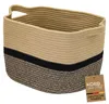 Aufbewahrungskorb mit verlängerten Griffen, HMF 39011-36CM-81, 36 x 30 x 25 cm, Schwarz-Honig Produktbild-Vorschau
