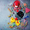 Relaxdays Partytröten 50er Pack, Luftrüssel Kinder, Tröten Produktbild-Vorschau 5