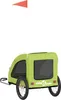 vidaXL Cani da rimorchio per bicicletta verde Tessuto Anteprima dell’immagine prodotto 9