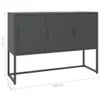 vidaXL Kredens stalowy antracyt 105x35x75 cm Podgląd zdjęcia produktu 11
