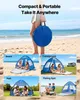 SucceBuy Abri de plage Protection solaire pour 2 personnes, Voir les images du produit 6