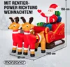 MONZANA® Aufblasbarer Weihnachtsmann mit Schlitten LED Produktbild-Vorschau 6