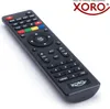 A black remote control is shown against a white background, with the brand logo in the top right corner. Produktbild-Vorschau