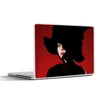MuchoWow® Laptop Aufkleber Sticker Cover Rot - Frau - Produktbild-Vorschau 1