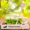Thermomètre à thé en bois avec colonne en verre . Voir les images du produit 2