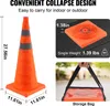 SucceBuy coni di sicurezza, confezione da 4 coni pieghevoli Anteprima dell’immagine prodotto 3