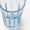 IKEA POKAL Trinkglas 350 ml blau gehärtetes Glas Produktbild-Vorschau 2
