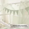 ALAVYA HOME Deko-Set für Hausbetten, Khaki, mit Betthimmel, Produktbild-Vorschau 3
