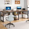 A home office setup with a large desk, computers, and office chairs. Náhled obrázku produktu