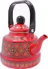 1,1L Bouilloire émaillée Vintage Théière rouge Voir les images du produit 1
