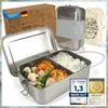 Boîte à lunch en acier inoxydable Taille : 2400 ml Voir les images du produit 10