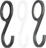 Three S-shaped hooks are displayed against a white background. Two hooks are solid and appear to be black and gray, while the third hook is a faded, translucent white, suggesting it might be a visual representation of another color option or a ghosted imag Produktbild-Vorschau