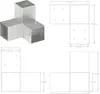 vidaXL Post Connector Y-Form Pozinkovaný kov 91 x 91 mm Náhľad obrázku produktu 5