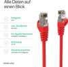 RJ45 Patchkabel CAT 7 Rohkabel U/UTP rot 0,25m Produktbild-Vorschau 3