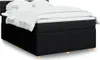 Eleganten-Stil Boxspringbett mit Matratze Schwarz 140x200 Produktbild-Vorschau 1