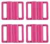 4 Modische Bikini-Verschlüsse 25mm Kunststoff Dessous BH Haken BH-Zubehör, pink Produktbild-Vorschau