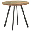 vidaXL Table de salle à manger 80 cm Vieux bois massif Voir les images du produit 4