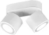 A white ceiling light with two adjustable spotlights. Anteprima dell’immagine prodotto