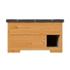 QLS Igelhaus aus Holz 45x45x27 cm mit abnehmbarem Dach Produktbild-Vorschau 3