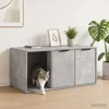 vidaXL Litière pour chat, meuble, gris béton, 100 x 49 x 45 Voir les images du produit 2