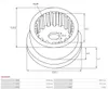 AS-PL Reparatursatz Starter SG1004S 22,30mm 66,60mm Produktbild-Vorschau 2