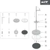 MSV stojící držák na toaletní papír ŠxVxH:15x60x15 cm volně Náhled obrázku produktu 6