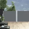 vidaXL Marquise latérale extensible 140x1200 cm Anthracite Voir les images du produit 1
