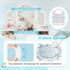 A marketing image for a children's vanity set, showcasing its features and materials. Náhľad obrázku produktu