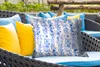 MuchoWow® Outdoor Kissen - Blumen - Anemone - Blau - Muster Produktbild-Vorschau 4