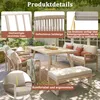 Set divani da giardino Merax con vetro effetto legno e 2 Anteprima dell’immagine prodotto 7