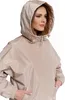 Damen-Übergangsjacke Mit Kapuze Parka Eleganter Mantel Produktbild-Vorschau 4