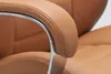 AMSTYLE Designer Bürostuhl Bezug Echtleder Caramel Produktbild-Vorschau 8