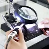 Lampe loupe avec pince 2,5X 7,5X 10X LED-Loupe & Lampe de Voir les images du produit 7