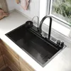 Nerezový dřez SONNI 75x45x23cm s ukazatelem teploty, Náhled obrázku produktu 3