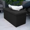 Intirilife Faltbare Sitzbank 76x38x38 cm in PIANO SCHWARZ - Produktbild-Vorschau 4