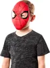 Mezza maschera Spiderman per bambini rosso - Anteprima dell’immagine prodotto 3