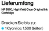 HP 951XL Cyan Original Druckerpatrone mit hoher Reichweite, Produktbild-Vorschau 15
