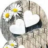 Set di 6 tovagliette lavabili rotonde a forma di fiori di Anteprima dell’immagine prodotto 1