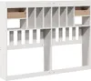 vidaXL Kopfteil mit Stauraum Weiß 150 cm Massivholz Kiefer Produktbild-Vorschau 6