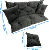 Kissen für Hollywoodschaukel Set 150x60x50 Sitzkissen Produktbild-Vorschau 3