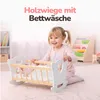 Kinderplay Holz-Puppenwiege GS2105 mit Bettwäsche – Produktbild-Vorschau 2