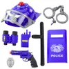 Lean Polizei Kit Für Kinder Helm Pistole Handschellen Produktbild-Vorschau 1