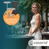 CASARIA® Table Basse Mange debout Aluminium - Table à Voir les images du produit 5