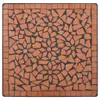 vidaXL Table de bistrot en mosaïque rouge terracotta 60 cm Voir les images du produit 6