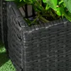 Outsunny Polyrattan Hochbeet mit Rankgitter, Blumenkasten Produktbild-Vorschau 9
