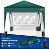 tillvex Pavillon 3x3m Grün - mit 2 Seitenteilen wasserdicht Produktbild-Vorschau 7