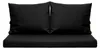 Gartenkissen Set schwarz – 140x50 + 2x70x50 cm – Für Produktbild-Vorschau 4