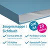 Blaue Dokumentenmap A4, steif, 20 Seiten, für Schüler Produktbild-Vorschau 3