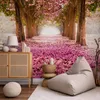 Selbstklebende Folie Fototapete - Pink grove 196x140 cm Produktbild-Vorschau 1